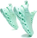 GSLMOLN Men's Sport Athletic Running Shoes Breathable Gym Jogging Sneakers Green Size 8.5