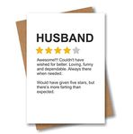 Funny Card for Husband - Product Star Rating Review