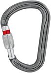 Petzl William Carabiner - Large, Pear-Shaped Locking Carabiner for Belay Stations and Belaying on a Munter Hitch - Screw-Lock