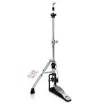 Premium 2 Leg Hi-Hat Stand by GRIFFIN | Heavy Duty Hihat Cymbal Foot Pedal with Drum Key | Folding Two Leg Style Converts to a No Leg High Hat Mount | Double Braced Chrome Percussion Hardware Mount