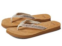 Sanuk Women's Fraidy Jute Flip-Flop, Natural Multi, 6 UK