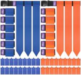 Uikro Flag Football Belts, 14 Player Flag Football Flags Set for Adult Youth Kids Sports Training Games (Blue & Orange)