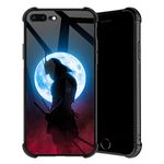 TnXee for iPhone 8 Plus Case,Japan Samurai iPhone 7 Plus Cases for Boys Girls,Soft TPU Anti-Skid Thread Frame + Four Corner Anti-Collision Protection Case for iPhone 7 Plus/8 Plus 5.5"