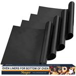 Oven Liners for Bottom of Oven - 4 Pack Large Non Stick Oven Liners, Oven Mat For Bottom of Electric Oven and Gas Oven, BPA and PFOA Free, 15.74"x 23.62"