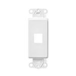 Leviton Quickport Decora Insert, 1-Port, White