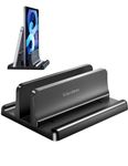 VAYDEER Vertical Laptop Stand Holder Adjustable Desktop ABS Notebook Dock 3-in-1 Space-Saving for All MacBook Pro Air, Mac,HP, Dell, Microsoft Surface,Lenovo, up to 17.3 inch