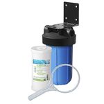 APEC Water Systems CB1-CAB10-BB Whole House Carbon Water Filter with 10" Big Blue Home Filtration System, White