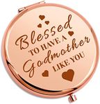 Godmother Gift from Goddaughter Christian Gifts Travel Compact Mirror Baptism Gift Appreciation Gift for Women Mother's Day Birthday Gift Personal Mirror Religious Gifts for Mom Easter Prayer Gift