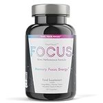 NooNeuro Focus Alpha Brain Cognitive Performance Supplement, Enhance Brain and Memory Function, Focus, Energy and Mental Agility. Includes Ginkgo Biloba, Guarana, L-Theanine, Choline, Black Pepper