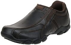 Skechers Men's Diameter Nerves Bike Toe Slip On, Dark Brown, 8.5 M US