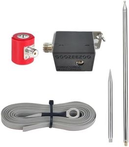 QRP HF Antenna, GOOZEEZOO Portable GP Antenna for Ham Radio 14-50MHz Full Band Tuned Antenna for USDX Radio Reception & Transmission (5 meters/16.4 Ft)