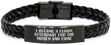 CUCOLUS Inspiring Flight Attendant Gift - Funny Money and Fame Quote Flight Attendant Jewelry Gifts for Women Gifts from Family to Sister for Christmas