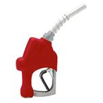 Husky 209804N-02 New 1A Unleaded Nozzle with 3-Notch Hold Open Clip and Red Hand Guard