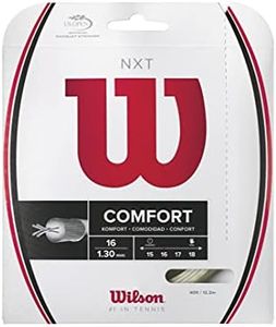 Wilson NXT 16 Gauge Natural Color Multifilament Tennis String 4-Pack (4 Sets Per Order)