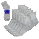 Diabetic Ankle Socks Mens Womens Non-binding Socks Loose Fit Grey 6 Pairs Debra Weitzner