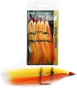 Bait Stalkers: Stinger Flies to Catch Extra Catfish, Add to Any Catfishing Rig, 5-Pack (Yellow Perch)