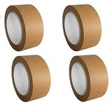 Globe Tech Eco Friendly Paper Adhesive Tape, 2 inch x 50 Meters (Pack Of 04)