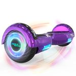 MEGA MOTION Hoverboard, Hoverboards for kids, 6.5 Inch Two-Wheel Self Balancing Electric Scooter with Bluetooth Speaker, Quality hoverboards with LED Lights, Gift for Children and Teenager