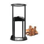 Log Splitter Firewood Splitter KSUYICA Manual Log Splitter Firewood Splitting Tool Black Log Splitter Simple and Safe Log Splitter for Camping Outdoor (Type H)