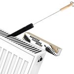 Smith’s® Premium Radiator Cleaning Brush | 80cm (31.4 Inches) | Flexible Nylon Bristles | Smooth Wooden Handle | Fits 99% of Gridded & Non-Gridded Radiators