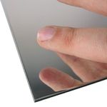 CrestGlass 3mm Silver Acrylic Mirror A3 Sheet 420 x 297 Perspex Mirror Plastic Safety Mirror