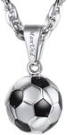 PROSTEEL Mens Football Necklace Soc