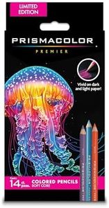 Prismacolor Premier Colored Pencils, Soft Core, Assorted Colors for Dark Paper, Limited Edition, 14 Count - Drawing, Coloring, Creative, Art Supplies, Holiday Gift