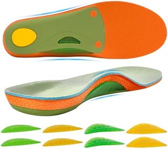 Plantar Fasciitis Relief Insoles, Adjustable Arch Support Inserts Insoles for Different Heights and Softness of Left and Right Feet, Unisex Orthotic Insoles for Kids, Adults and Older People