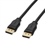 amazon basics 6 Feet Displayport To Displayport Cable (Not Hdmi Cable) (Gold)