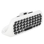 Controller Keyboard for Xbox Series X, Wireless Chatpad Message KeyPad with Headset and Audio Jack, 2.4G Receiver Included, White