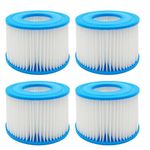 Filter Cartridge, 4 Pack Type VI SPA Hot Tub Filter Cartridge Compatible with All SaluSpa Inflatable Hot Tub and Spa Models, for Lay-Z-Spa Coleman SaluSpa 90352E 58323E 58323 Swimming Pool Pump