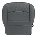 Priprilod Gray Cloth Driver Side Bottom Replacement Seat Cover Compatible with Dodge Ram 1500 2500 3500 4500 5500 2013 2014 2015 2016 2017 2018