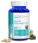 Biovitalia Organics Saw Palmetto Extract Capsules 1000mg | Dietary Supplement for Hair Growth | Supports Prostate Health & Urinary Function | Good & Natural Support for Men & Women - 60 Veg Capsules