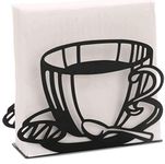 Napkin Holder: Freestanding Tissue Dispenser/Holder; Table Napkin Holder for Home Kitchen Restaurant Picnic Party wedding etc./ Galvanized Décor (Coffee Cup)