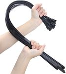 26 Inches Large Zip Ties Heavy Duty 30 Packs - Max Load 200 LBS, Work Temp 5 ℉ - 176 ℉ - Long Durable Adjustable Nylon Wire Ties for Both Indoor and Outdoor