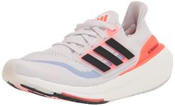 adidas Women's Ultraboost Light Running, White/Black/Solar Red, 7