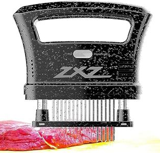 ZXZ Meat Tenderizer Easy to hold large handle | Detachable 48 stainless steel blade | Easy To Use & Clean (Black)