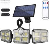 VOLIVO Solar Lights, 4 Heads, 3000L