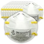 3M NIOSH 8210PlusPro Personal Protective Equipment N95 Respirator for Smoke, Dust, Grinding, Sanding, Sawing, Sweeping Particulate Mask -10 Pack