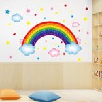 Shree Decor Cartoon Colored Rainbow Stickers for Walls of Home Decoration (60 CM X 90 CM)