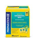 Preparation H Medicated Hemorrhoidal Wipes 180 ct, Maximum Strength Relief with Witch Hazel and Aloe, for Cleansing, Burning, Itch and Irritation Relief, 3 Packs of 60