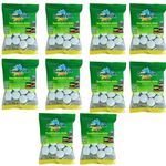 SOULFRESH Naphthalene Balls White Kapoor Goli Stain-Free Insect Repellant Mothballs Sanitary Cubes for Commercial Use Cloth Wardrobe, Almirah, Bookshelves, & Drawers- 100g Pack of 10 (Total 1000gm)