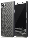 Nakedcellphone Black Kickstand Case Slim Hard Shell Cover for BlackBerry KEYone Phone (Verizon/ATT/Sprint/Unlocked)