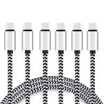 Ailun USB C to USB C Cable 6ft 3Pack High Durability 3A USB Type C Devices Charging for Galaxy S22,S22+,S22Ultra,S21,S20, S20+ S20Ultra S10 S8 S9 Plus Huawei Matebook MacBook iPad Pro 2018 and More