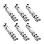 Atlantic Saylo Aluminium Tower Bolt 15 inch,Tower Bolt for Main Door and Bathroom, Door Latch for Bedroom, Tower Bolt for Home,Offices, Doors,Windows, S.S. Finish, (Pack of 6 Pcs)