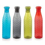 Attro Diamond 1000Ml Plastic Unbreakable Fridge Water Bottle For Office, Sports, School, Travelling, Gym, Yoga-Bpa And Leak Free, Assorted - Set Of 4