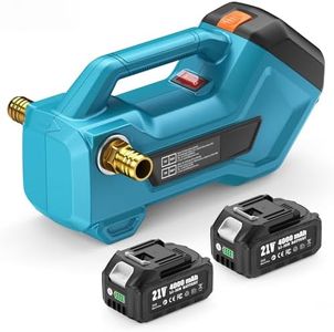 Seesii Cordless Transfer Pump for Water/Diesel, 760GPH Self-priming 2×4000mAh Rechargeable Battery, Portable Electric Utility Pump for RV, Garden, Hot Tub, Tank, Pool, Ponds, Aquariums, Rain Barrels