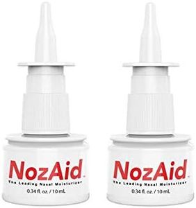 NozAid Nasal Moisturizer Spray (2 Pack) w/Sesame Oil .34 Oz - Moisturizing Lubricant for Dry, Crusty, Cracked, Stuffy Nose Relief, Nosebleeds, Clear Breathing - Fragrance and Preservative Free (2)