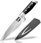 Utopia Kitchen Premium Class 8-Inch Stainless-Steel Chef Knife - Professional Quality, Bolster, Multipurpose Use for Home Kitchen or Restaurant, by Utopia Kitchen