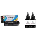 proffisy 12A Easy Refill Toner Cartridge for HP 12A Cartridge with 2PCS 12A Toner Powder -100g Per Bottle, Q2612A for HP Laserjet M1005 MFP,1020,1010/1012/1018/1022/1022n/1022NW/3015/3020/3050/3050z